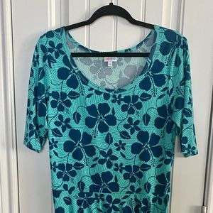 Lularoe size 2XL floral print dress